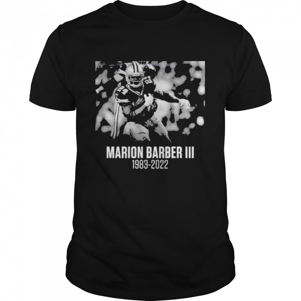 Rip Marion Barber Iii 38 Years Old 1983 2022 Dallas Cowboys Nfl T-Shirt