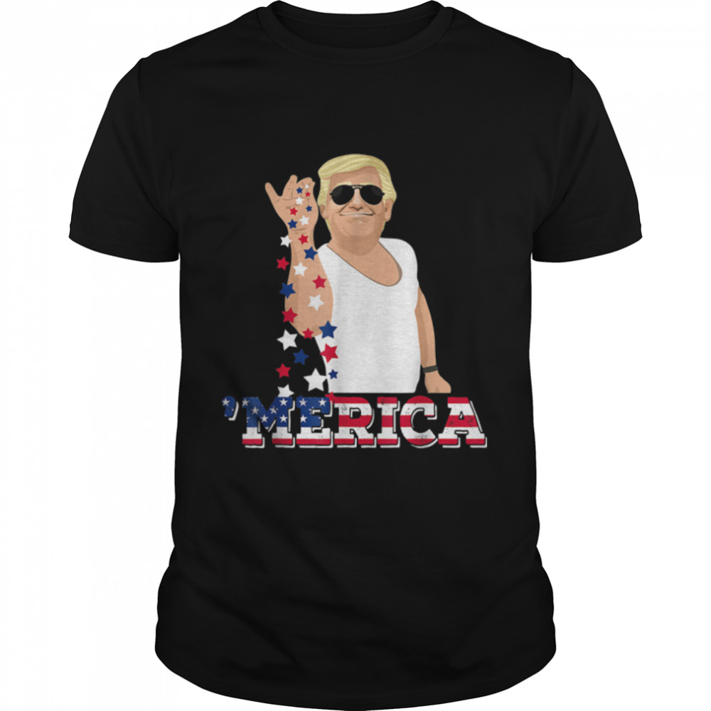 Trump Bae Funny 4Th Of July Trump Salt Freedom T-Shirt B0B31Hpbfp