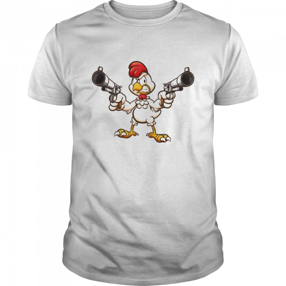 Chicken Double Gun Animaniacs Shirt