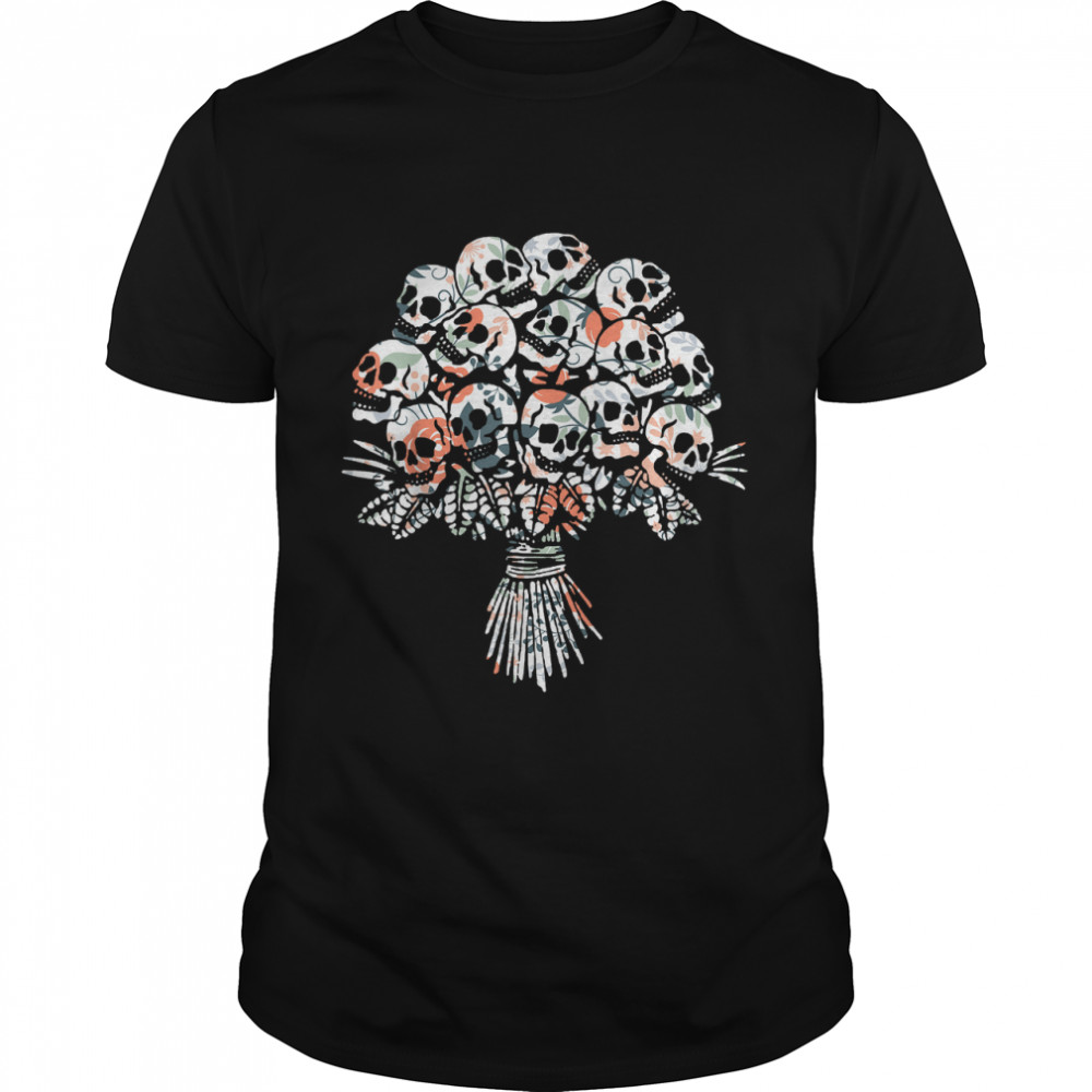 Flower made of skulls - skull flowers for women wife T- Classic Men's T-shirt
