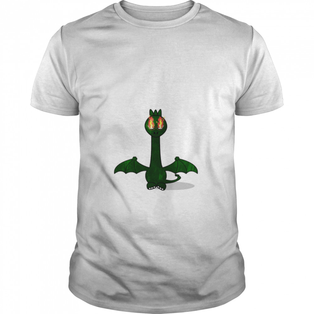 Flying Fire Dragon Dinosaur - Jurassic Word Graphic T-Shirt