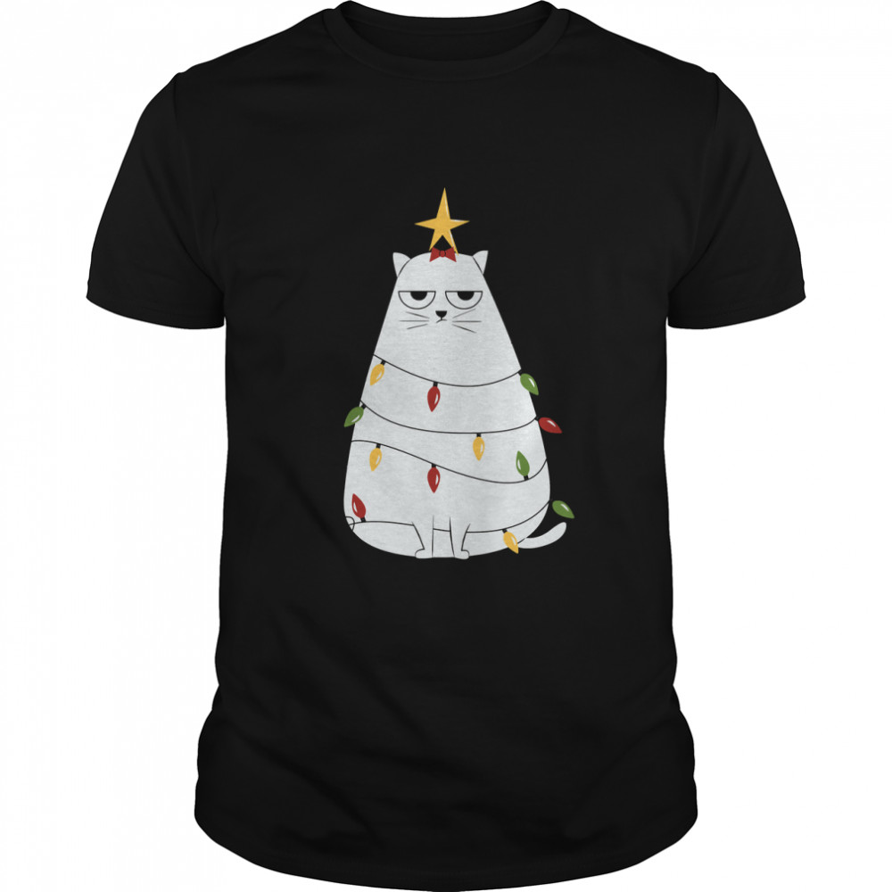 Grumpy Christmas Cat Classic T-Shirt