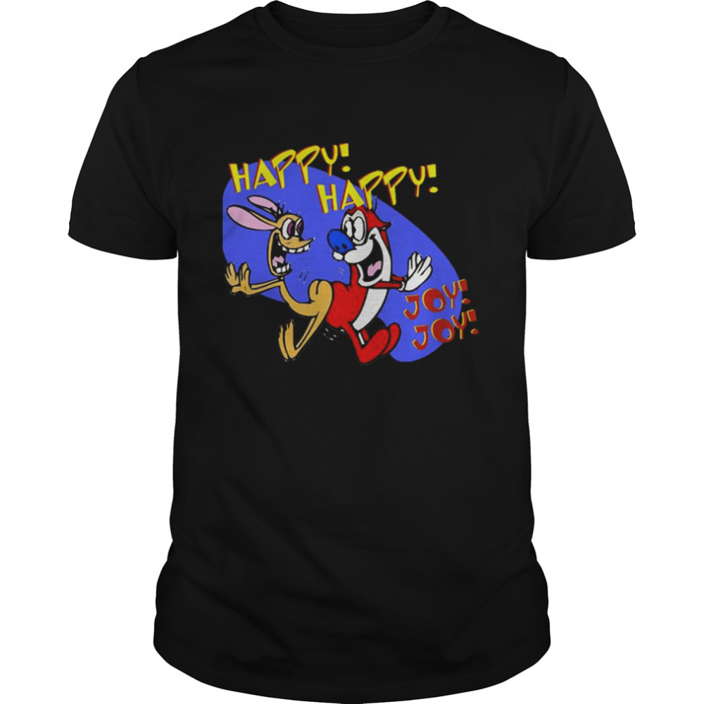 Happy Joy Funny Art Cat Ren And Stimpy 90S Cartoon
