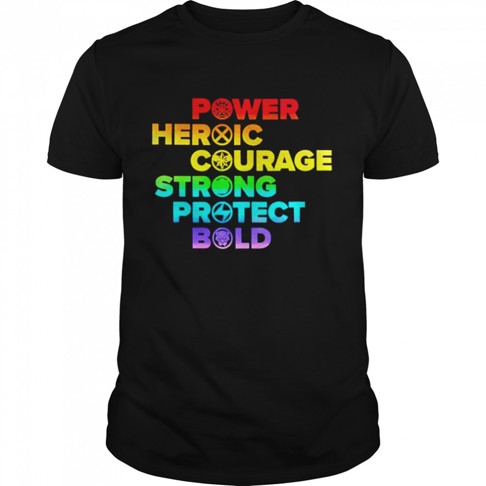 Power Heroic Courage Strong Protect Bold Shirt