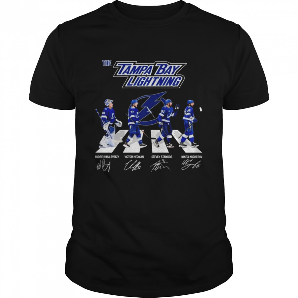 The Tampa Bay Lightning Hockey Team Abbey Road Signatures Shirt