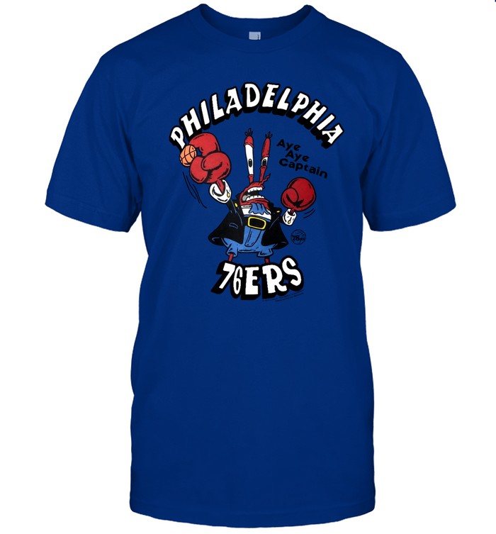 76ers  SpongeBob Mr Krabs Philadelphia 76ers T  Classic Men's T-shirt