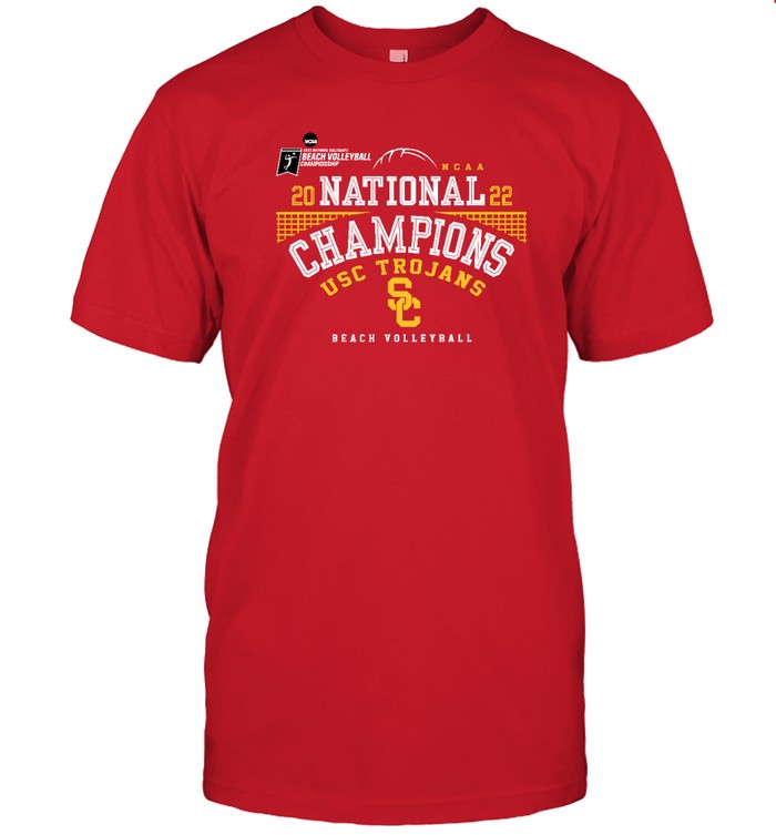 USC Trojans Blue 84 2022 NCAA Beach Volleyball T-Shirt