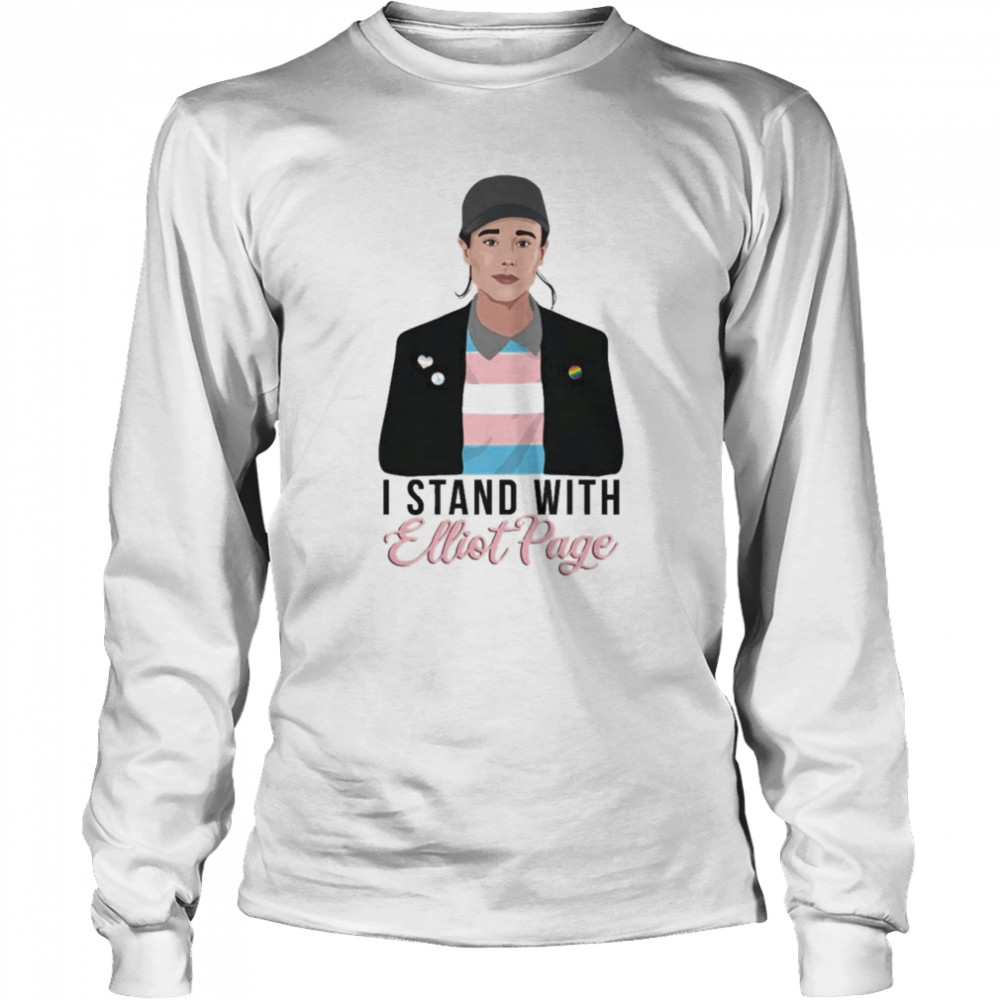 I Support Elliot Page Pround LGBT  Long Sleeved T-shirt