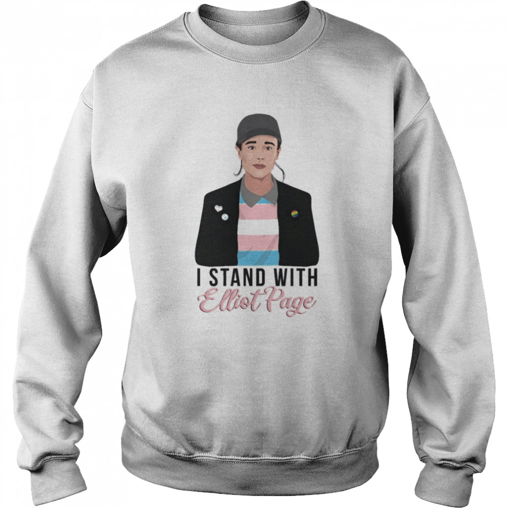 I Support Elliot Page Pround LGBT  Unisex Sweatshirt