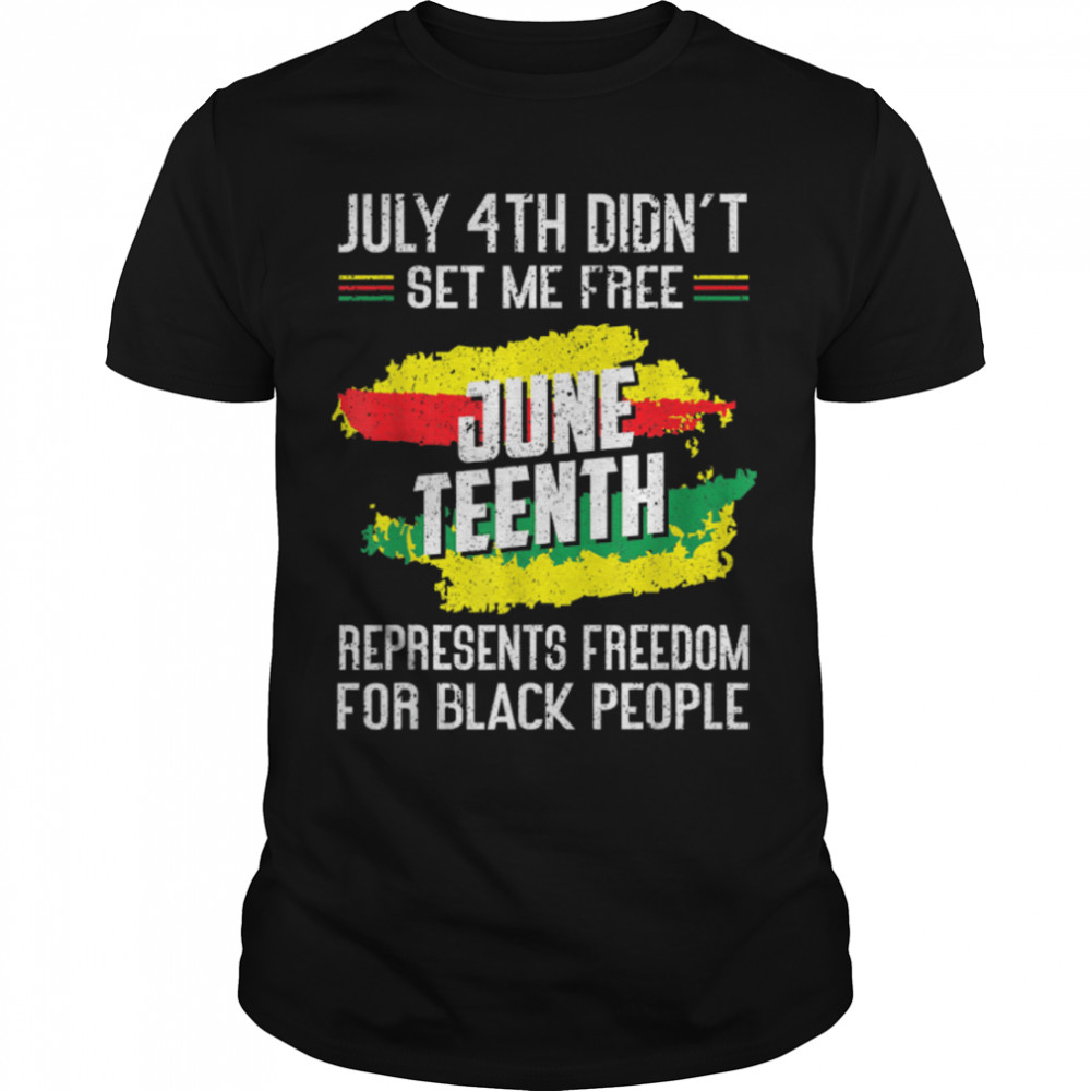Juneteenth African American Black History Shirt Freedom 1865 T-Shirt B0B35W8J4R