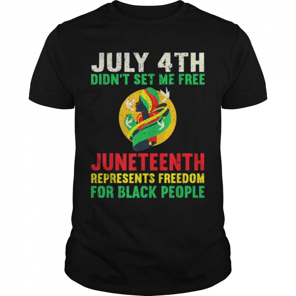 Juneteenth African American Black History Shirt Freedom June T-Shirt B0B35W298L