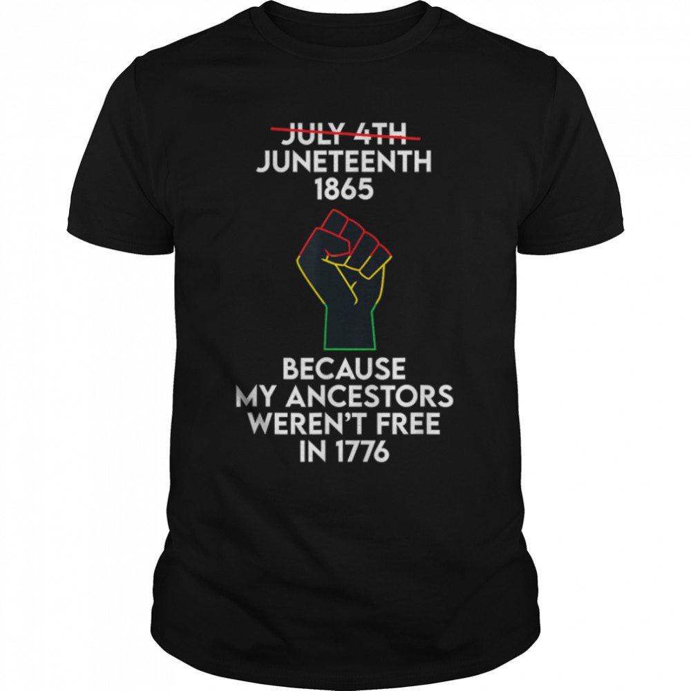 Juneteenth Celebrates Black African American Freedom History T-Shirt B0B35QGYKV