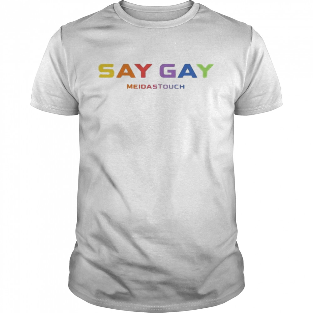 Lgbt The Trevor Project Say Gay Meidastouch Shirt