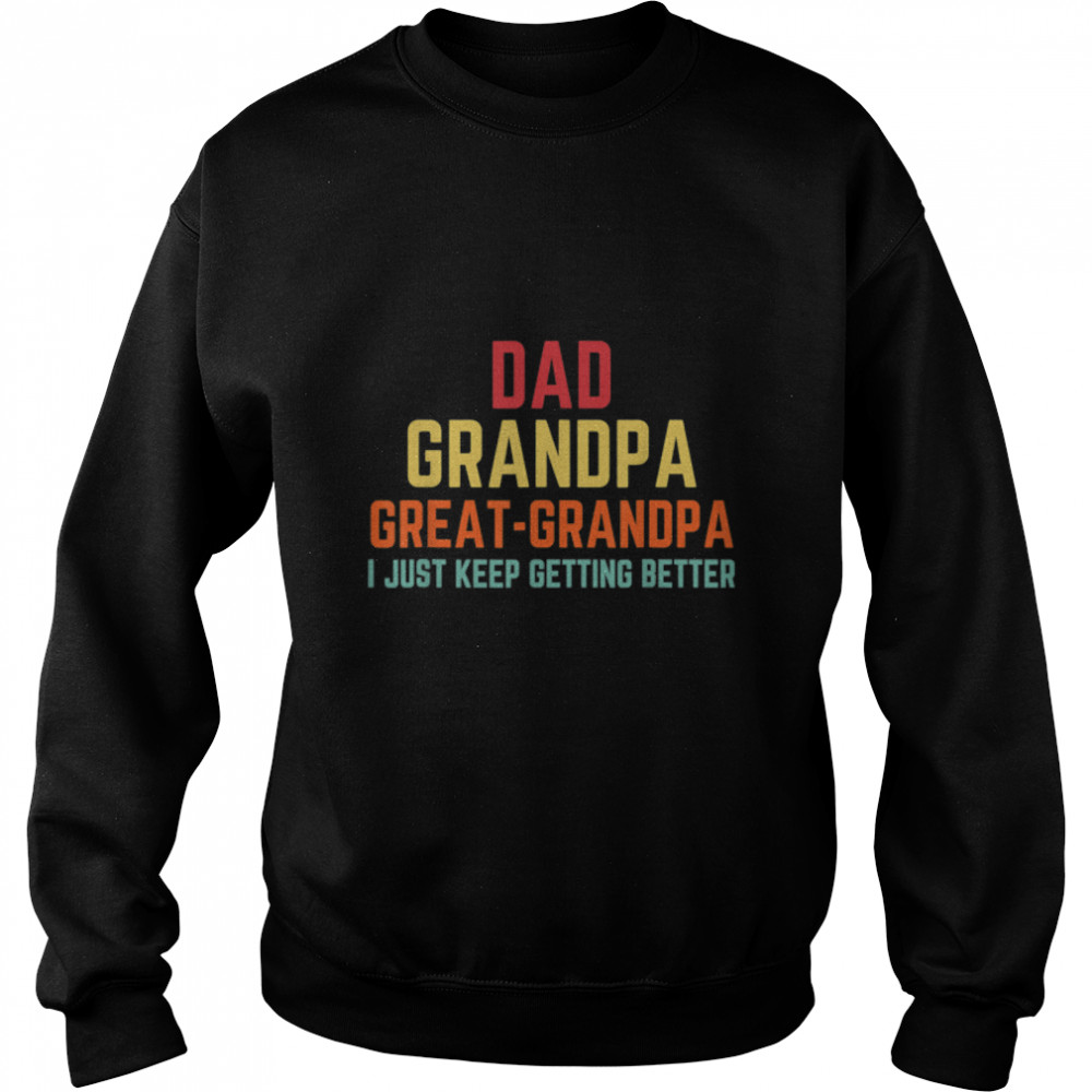 Mens Fathers Day Gift From Grandkids Dad Grandpa Great Grandpa T- B0B363TJ2F Unisex Sweatshirt