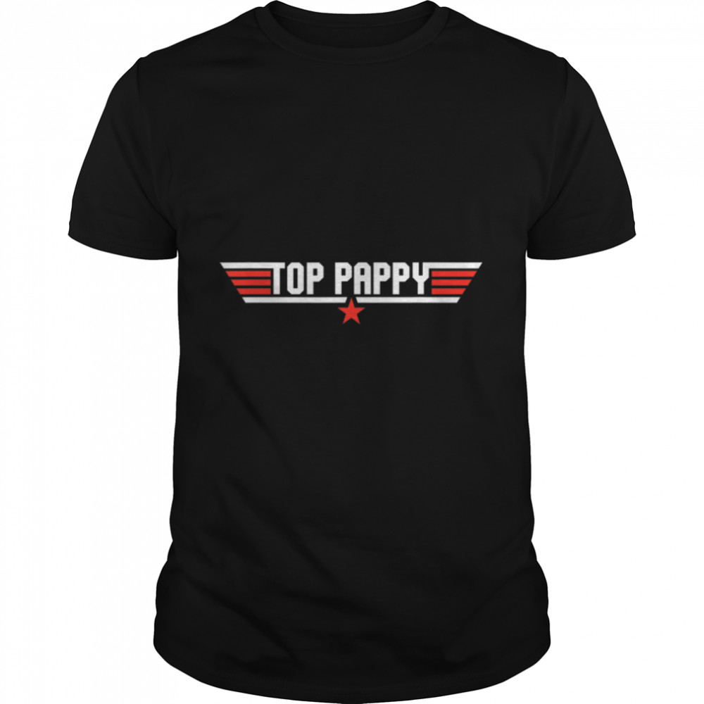 Mens Top Pappy Funny Cool Funny 80S 1980S Grandpa Father'S Day T-Shirt B0B38J2P7N