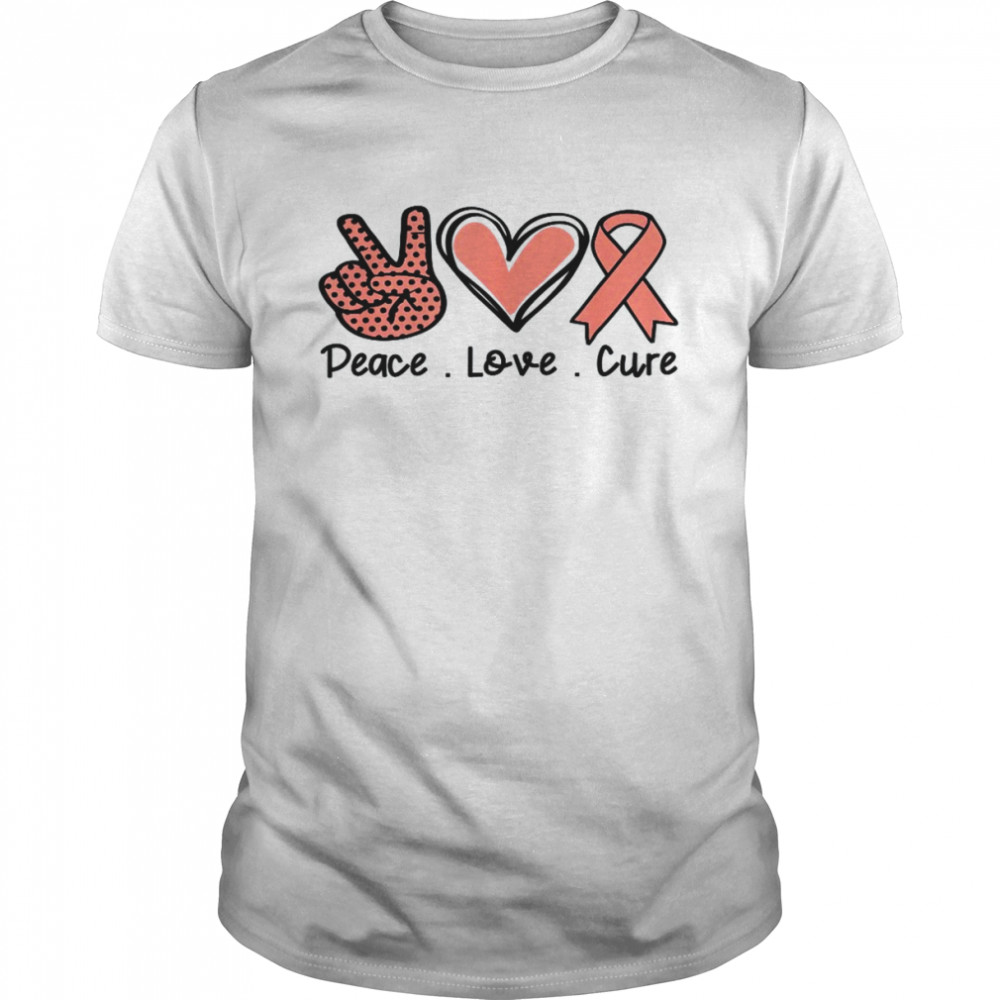 National Hiv Testing Day Ribbon Peace Love Cure Faith Shirt