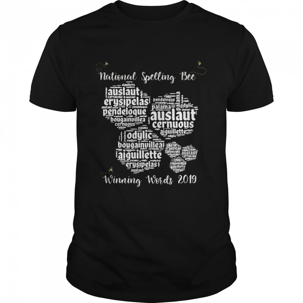 National Spelling Bee Winning Words Honeycomb Art Shirt