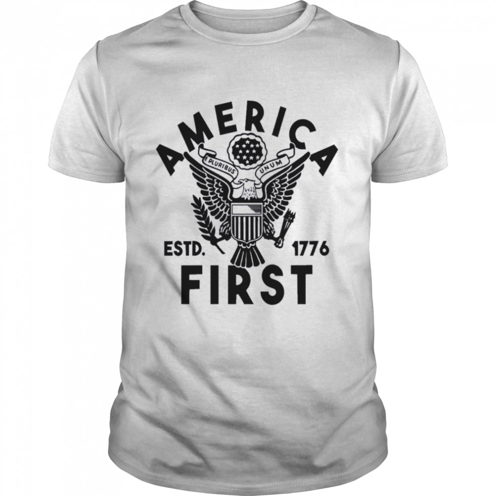 Patriotic America First Est 1776  Classic Men's T-shirt