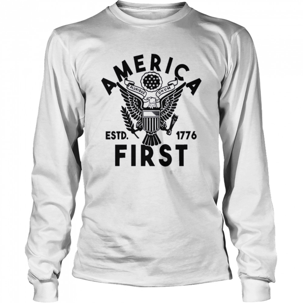 Patriotic America First Est 1776  Long Sleeved T-shirt