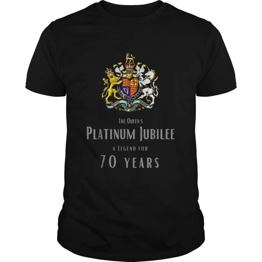 The Queen’s Platinum Jubilee A Legend For 70 Years Shirt
