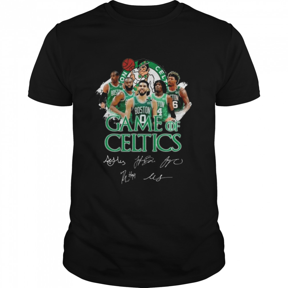 Boston Celtics Game Of Celtics Signatures Shirt