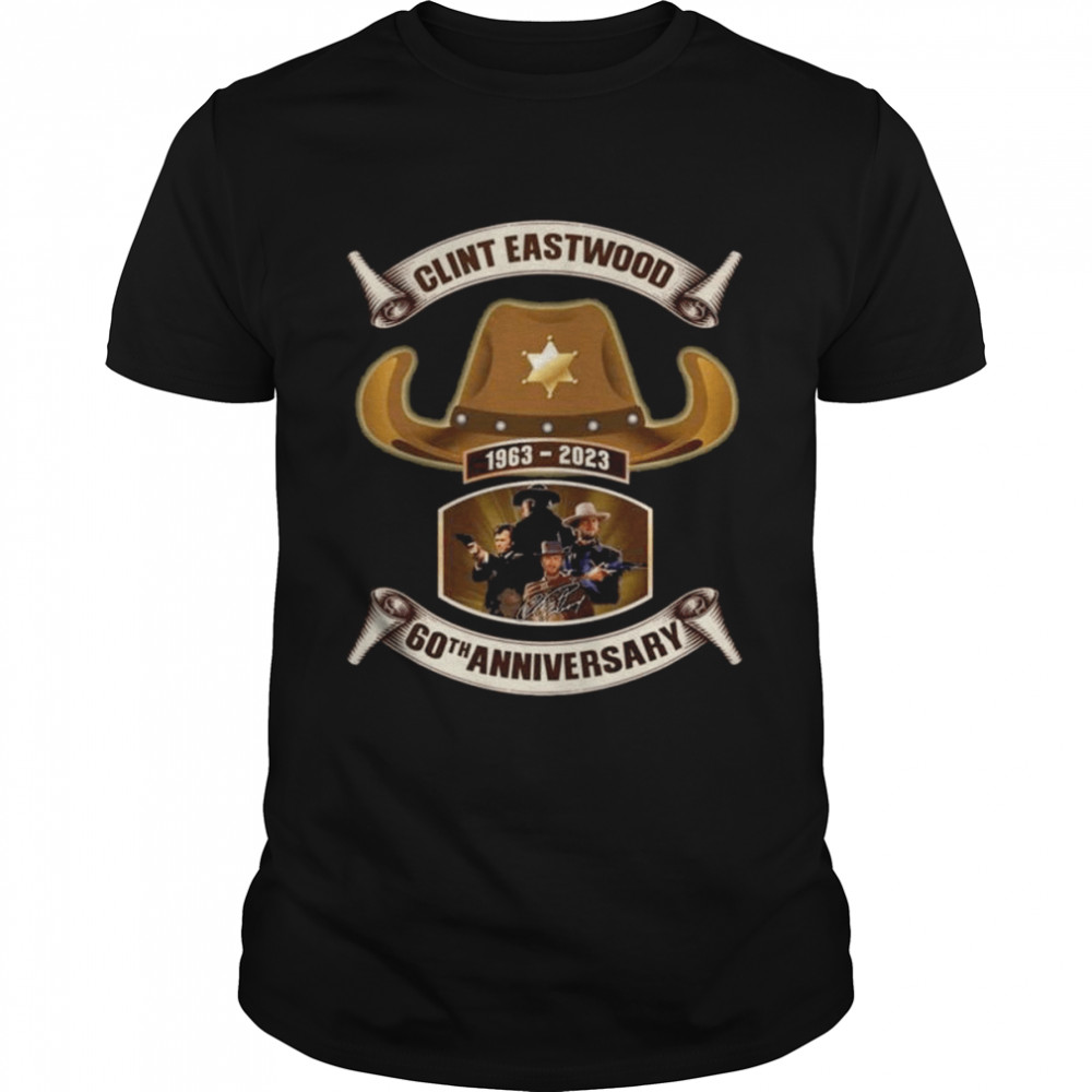 Clint Eastwood 1963 2023 60Th Anniversary Signatures Shirt