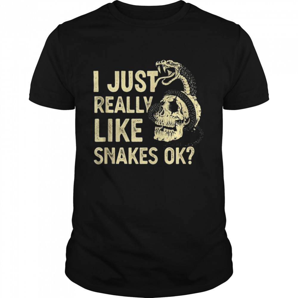 I Just Really Like Snakes Snake Tank Top  Classic Men's T-shirt