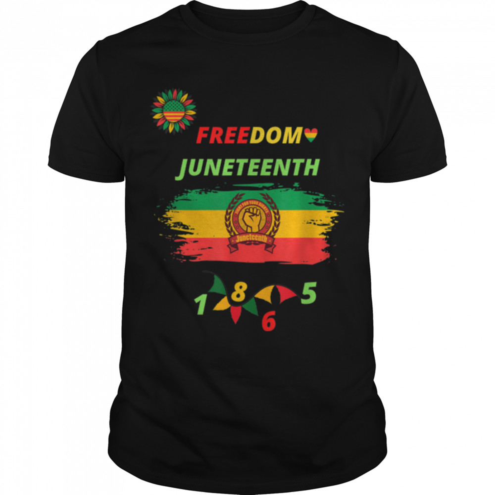 Juneteenth In Flag For Day Black History Afro 1865 Pride T-Shirt B0B3Dnbcnc