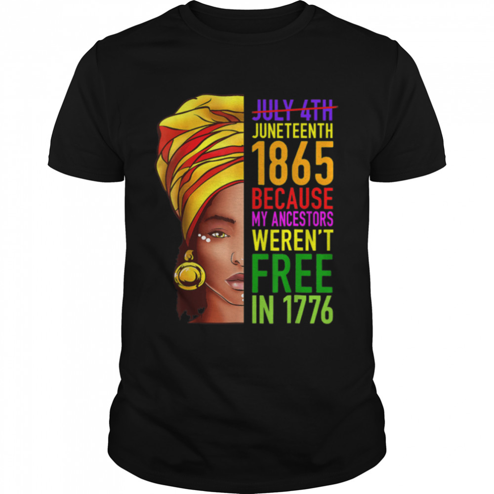 Juneteenth Tshirt Women Juneteenth Shirts African American T-Shirt B0B3Dlph8K