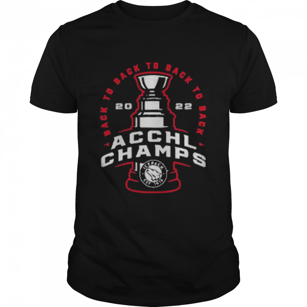 NC State Wolfpack Black IcePack 4X Champions T-Shirt