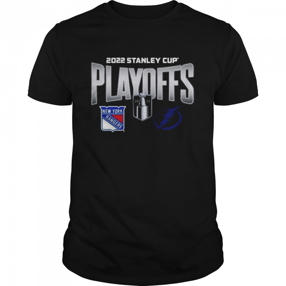 New York Rangers Vs Tampa Bay Lightning 2022 Stanley Cup Playoffs Nfl Finals Matchup Shirt