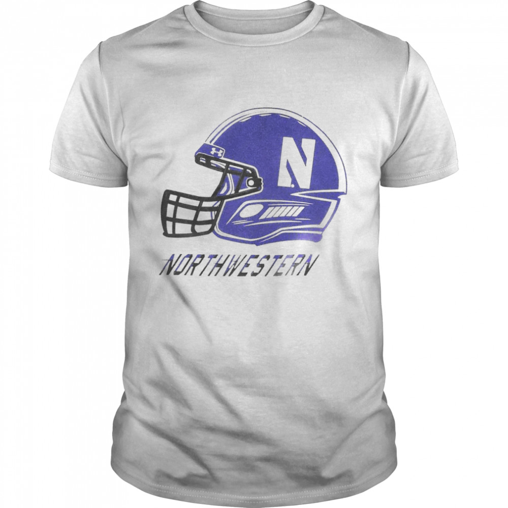 Northwestern Wildcats Under Armour Toddler Helmet Performance T-Shirt