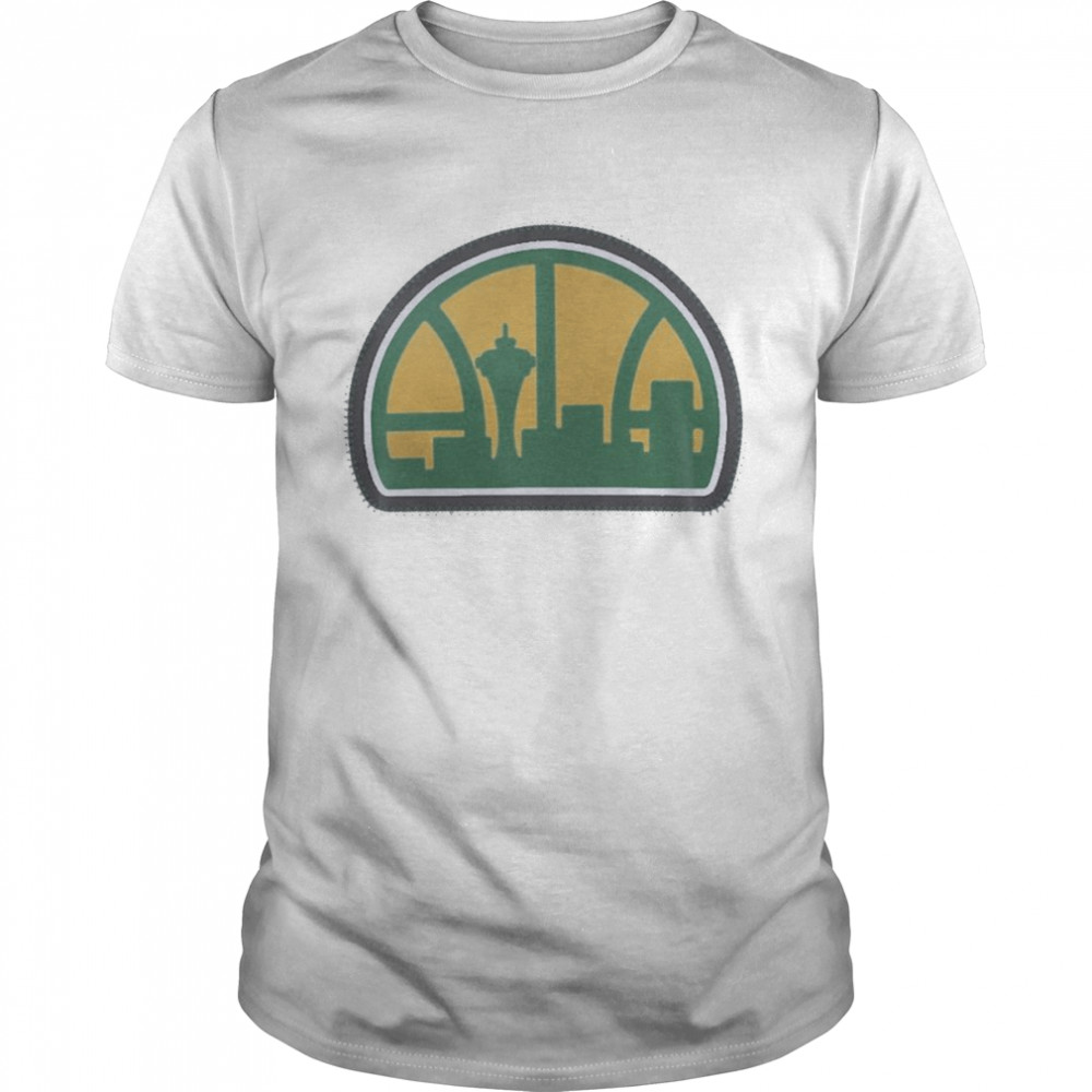 Seattle Supersonics Logo 1975  Classic Men's T-shirt