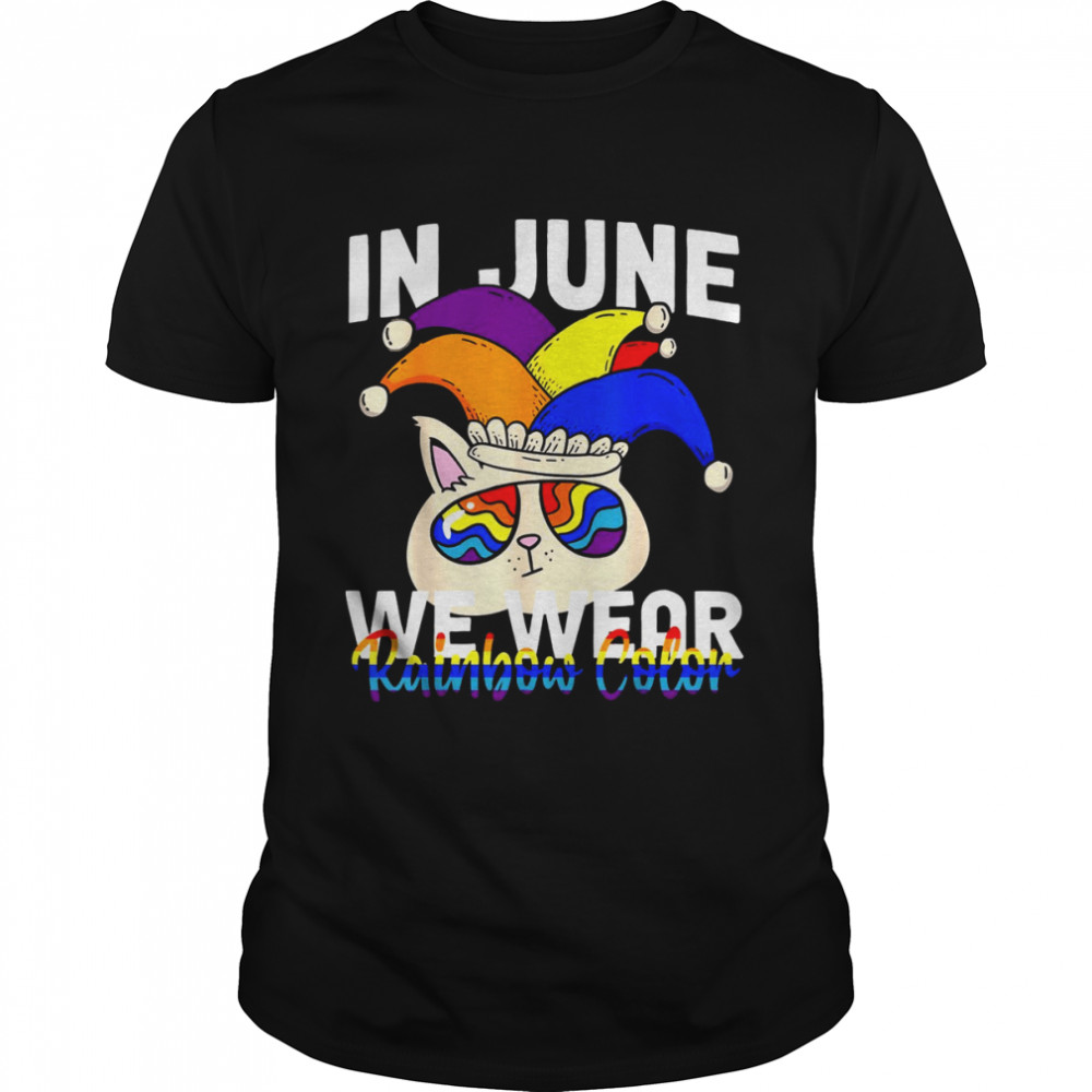 Month Pride Month 2022 Lgbtq Cat Rainbow Gay Pride Shirt - Copy