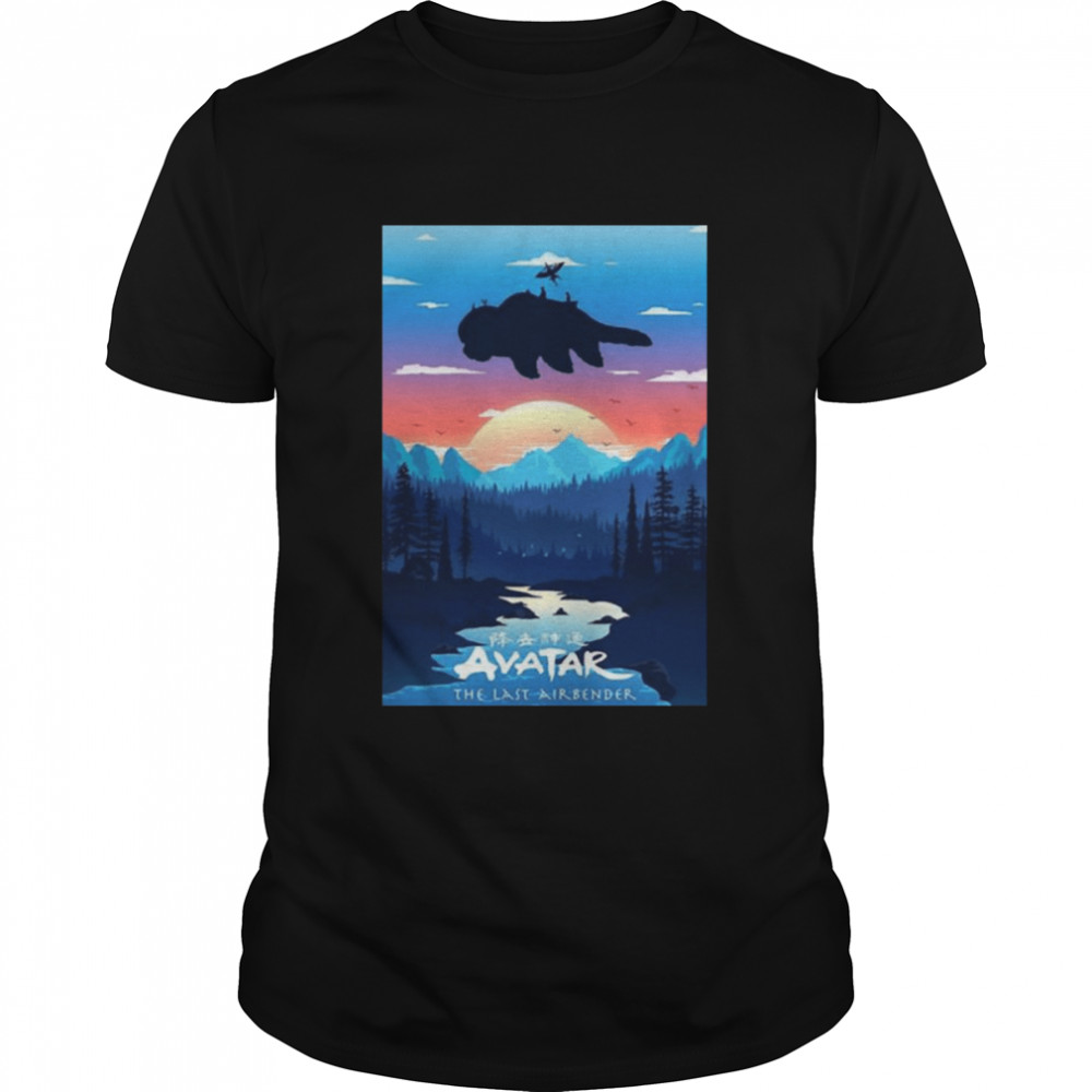 The Last Airbender Appa In Sunset Mountains Avatar The Way Of Water shirt