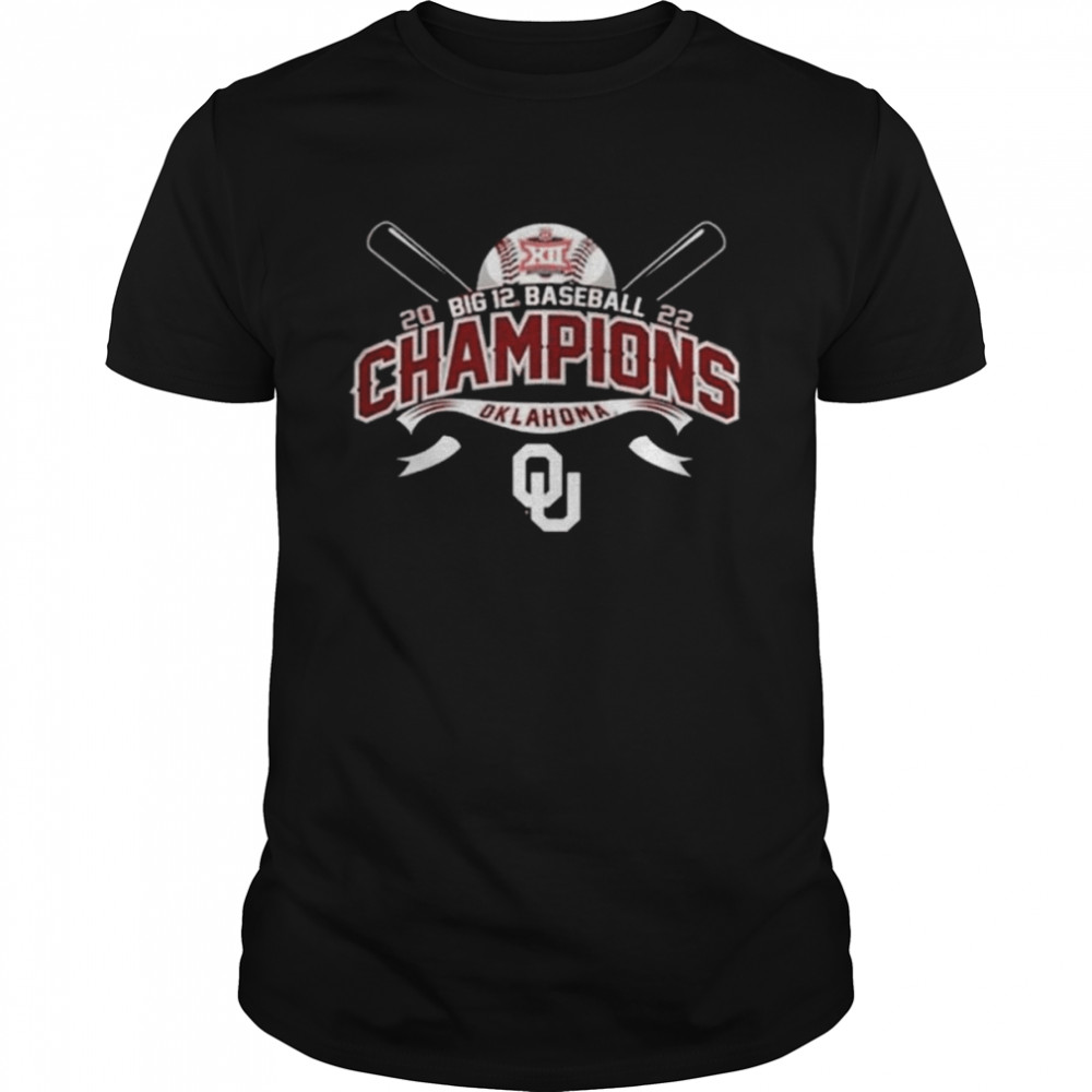 University of Oklahoma Baseball 2022 Big 12 Tournament Champions Shirt