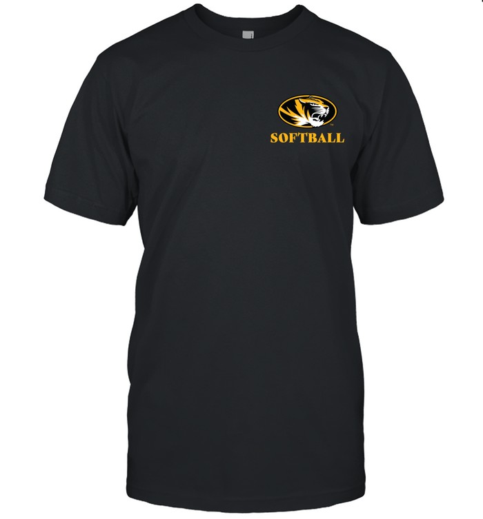 Black Missouri Tigers Softball Ncaa 2022 Shirt
