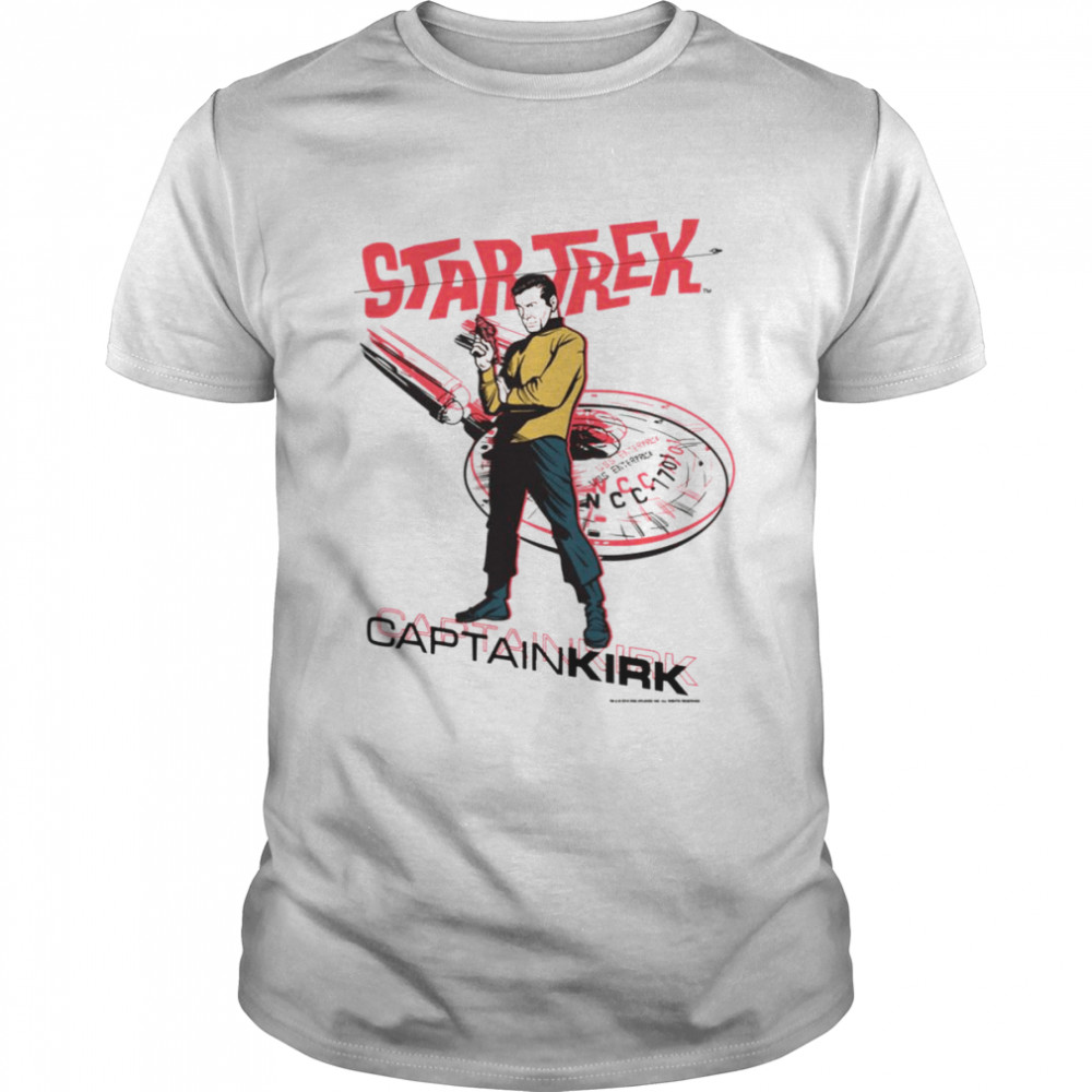 Captain Kirk Retro Star Trek Shirt