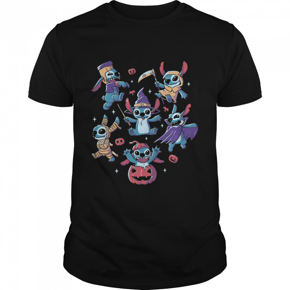 Halloween Experiments Cute Spooky Aliens Classic T-Shirt