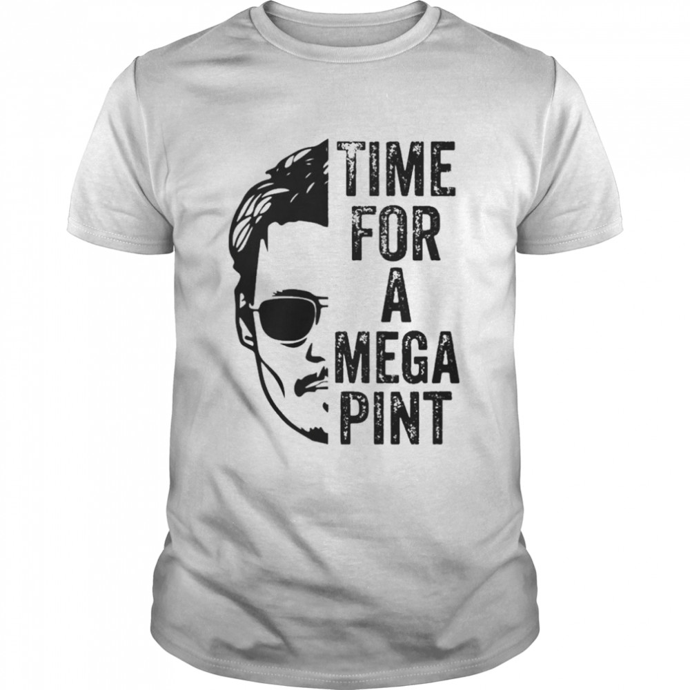 Johnny Depp Time For A Mega Pint T-Shirt