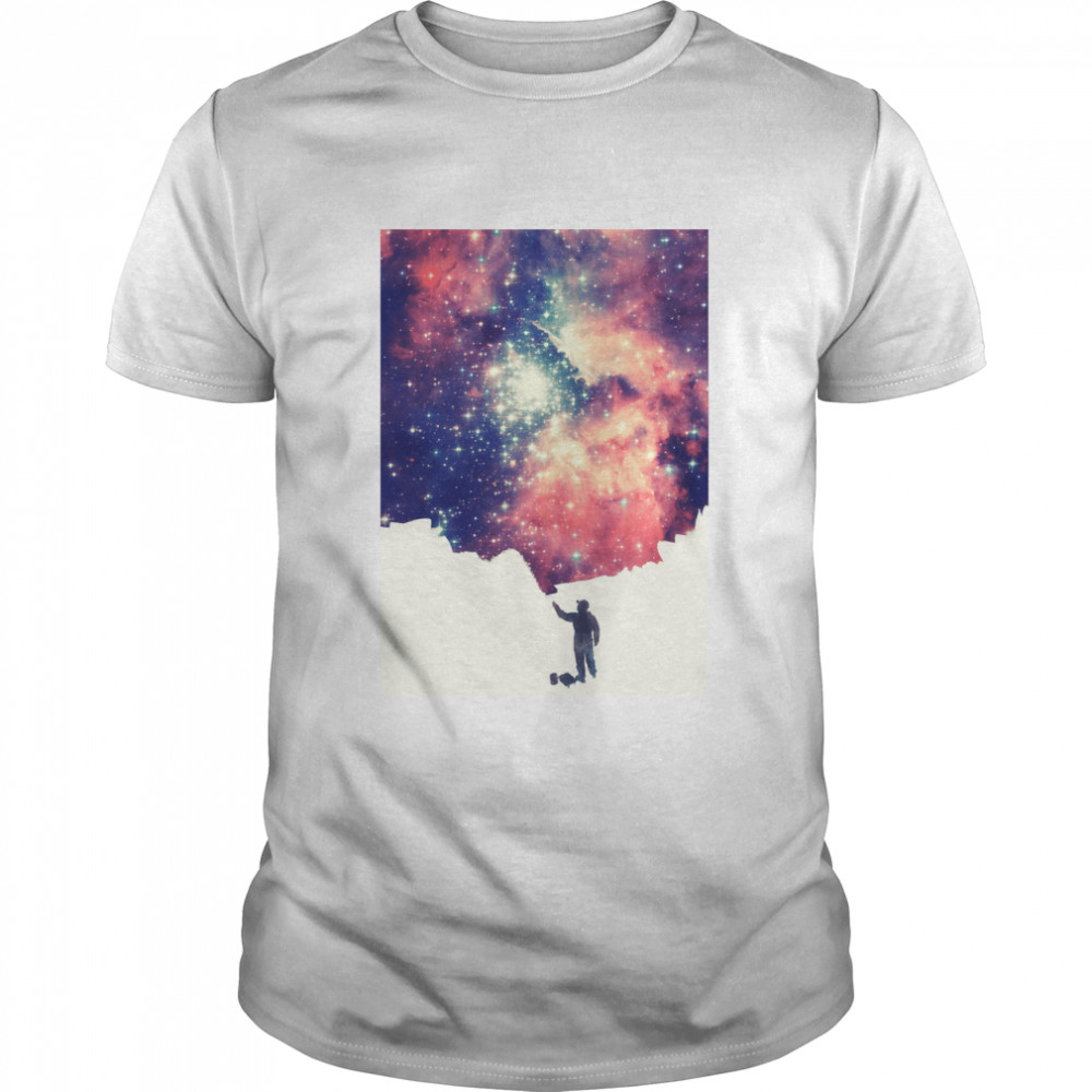 Painting the universe (Colorful Negative Space Art) Classic T-Shirt