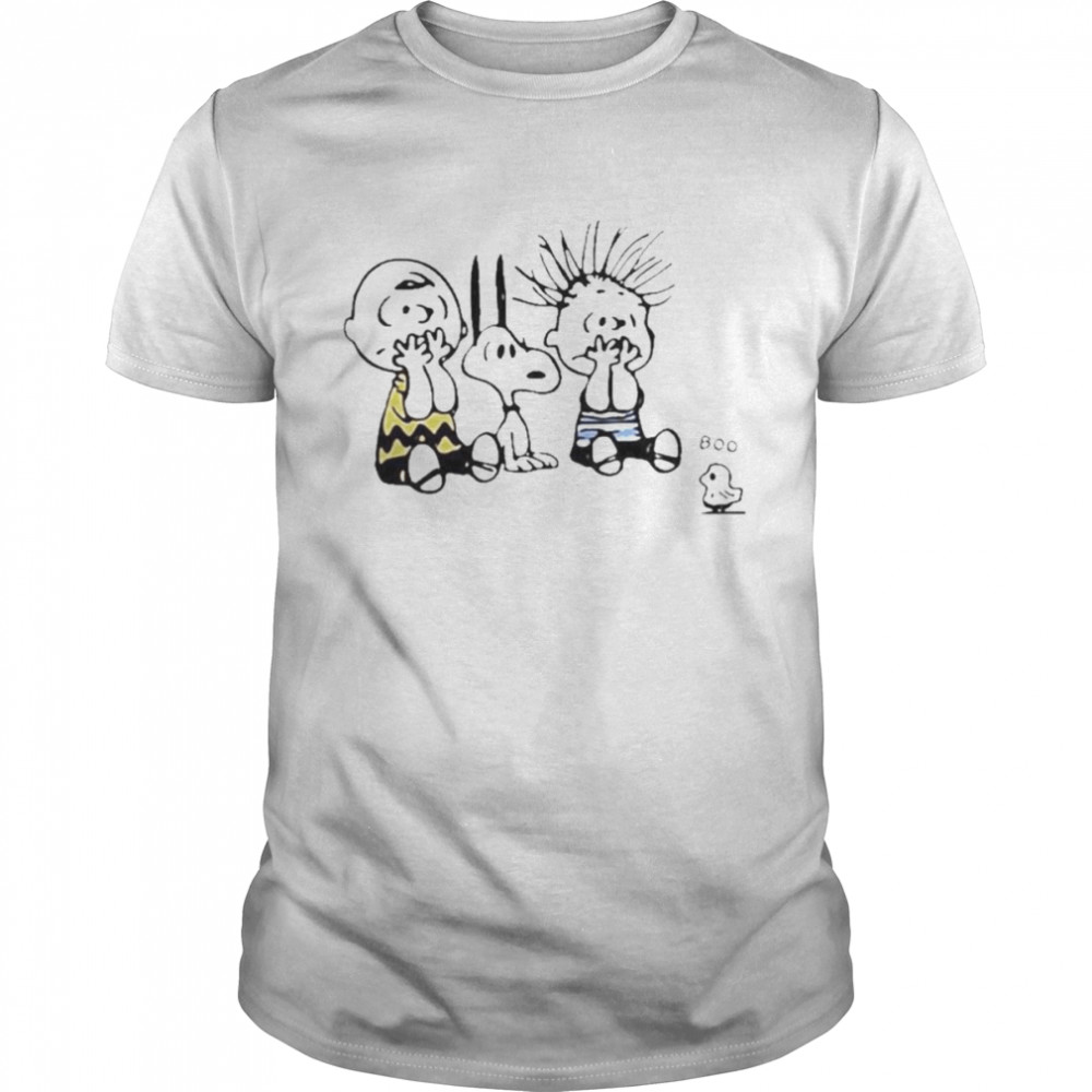 Peanuts Snoopy Charlie Brown Linus And Woodstock Boo 2022 Shirt