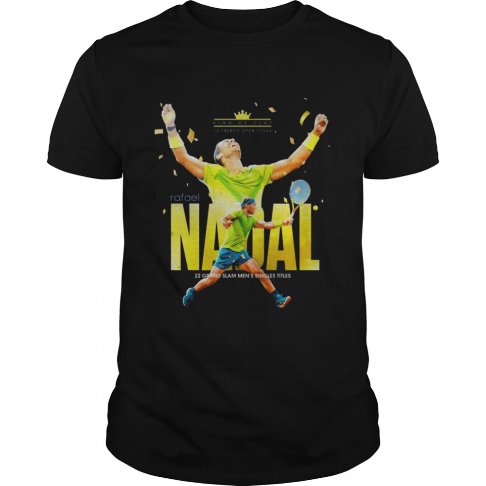 Rafael Nadal 22 Grand Slam Men’s Singles Titles Shirt