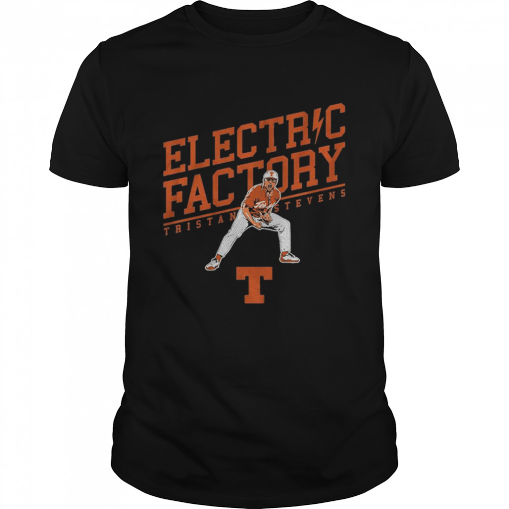 Texas Baseball Tristan Stevens Electric Factory Shirt