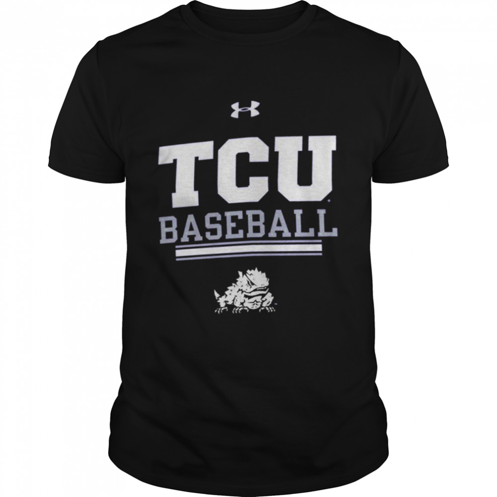 Under Armour Purple TCU Horned Frogs Baseball Drop Performance T-Shirt