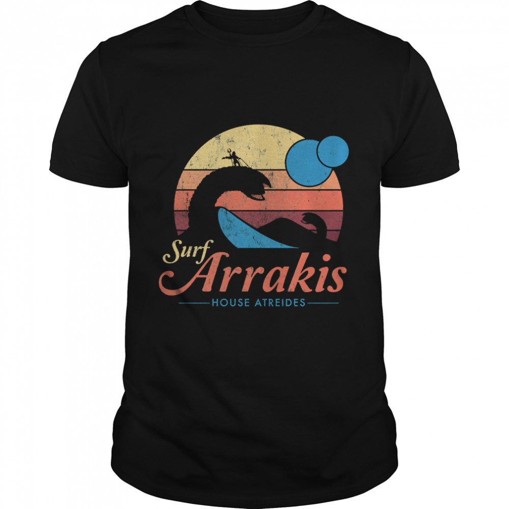 Visit Arrakis - Vintage Distressed Surf - Dune - Sci Fi Classic T-Shirt