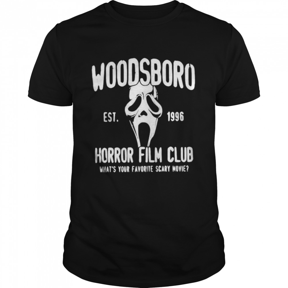 Woodsboro Scream Est 1996 Horror Film Club T-Shirt
