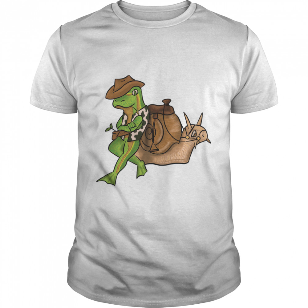 A Cowboy Frog and his ride Classic T-Shirt