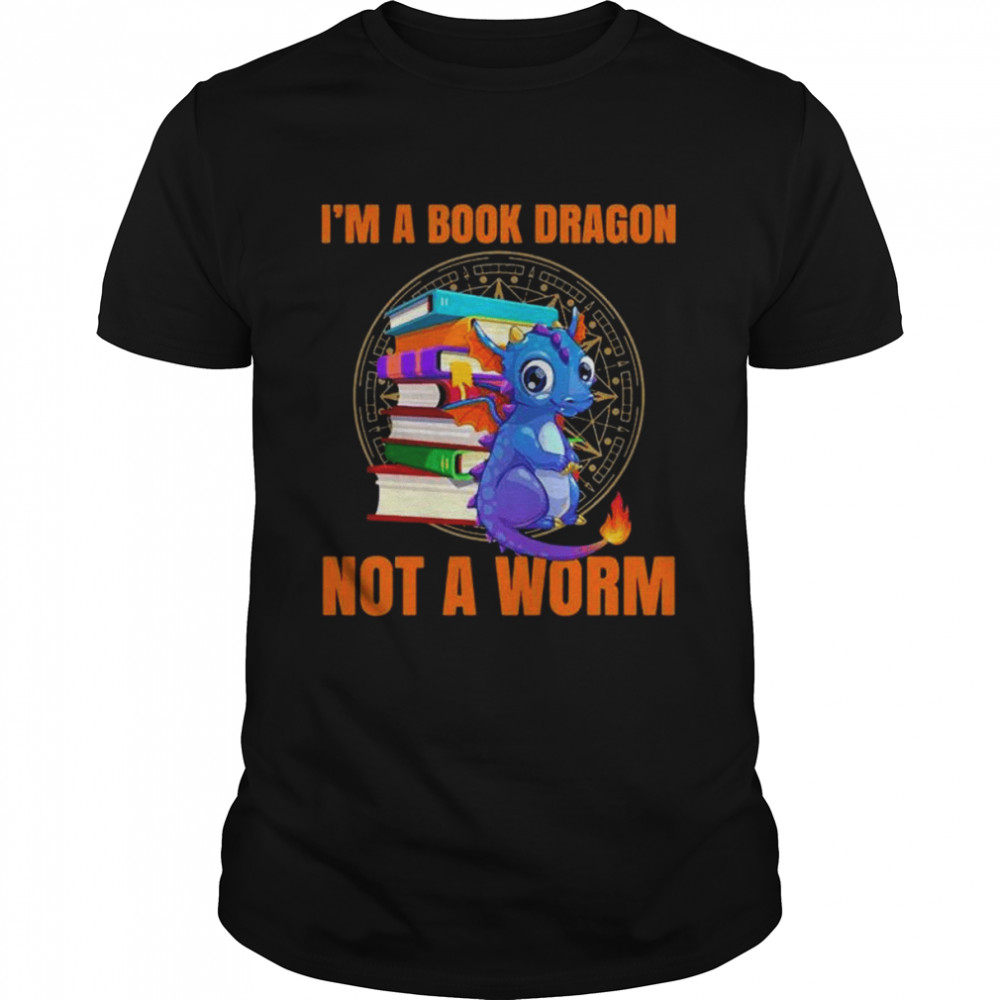 Baby Dragon I’m a book dragon not an worn shirt Classic Men's T-shirt