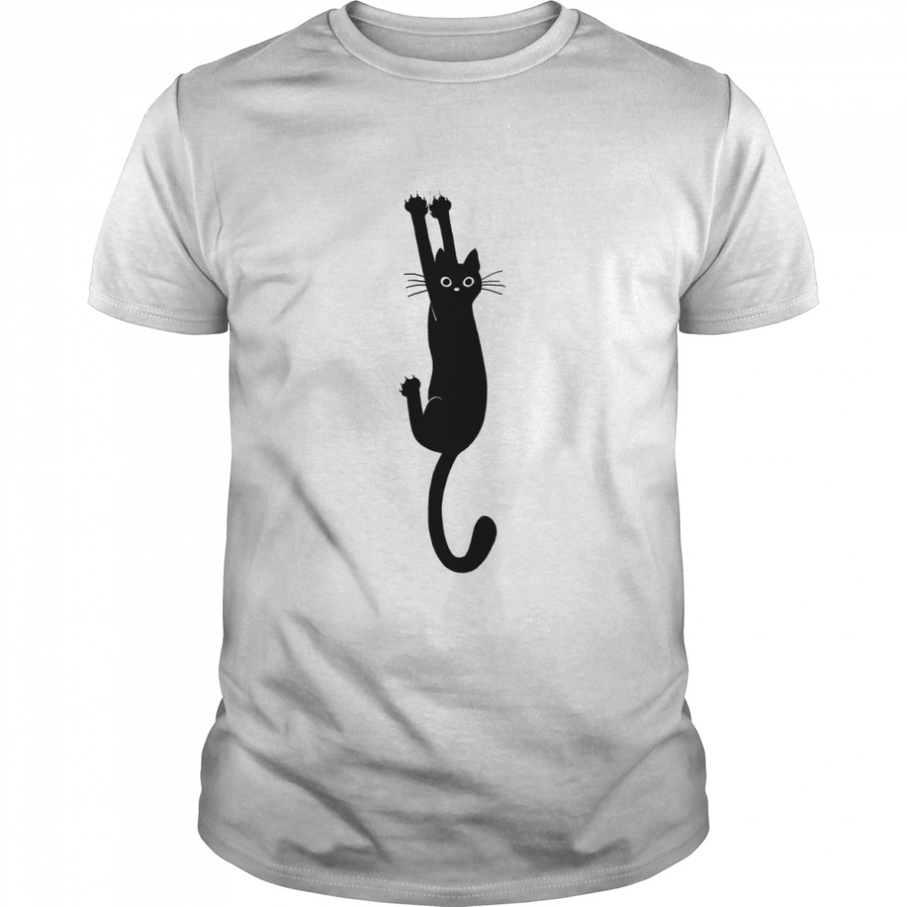 Black Cat Holding On Essential T-Shirt